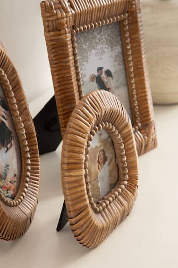 Kate and Laurel Rahfy Natural Tabletop Picture Frames Set